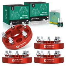 4 Pcs 1 inch Red 5x4.5 to 5x3.94 inches Wheel Adapters M12x1.25 56.1mm