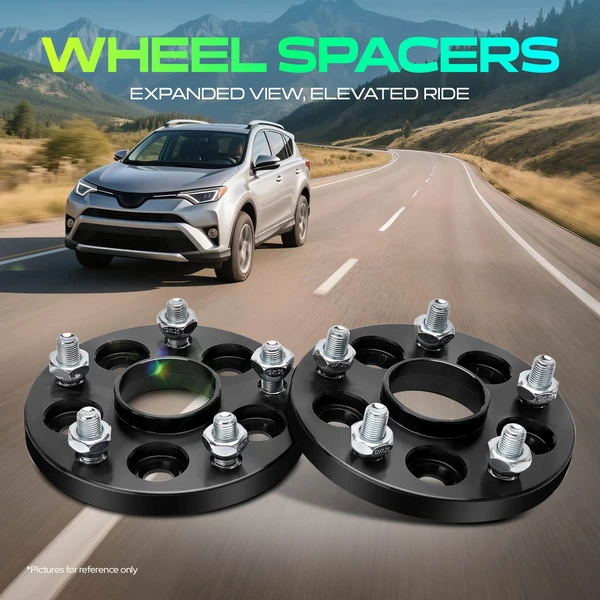 4 Pcs 0.59 inches Black 5x3.94 to 5x4.5 inches Wheel Adapters M12x1.25 56.1mm for 2005-2006 Saab 9-2X