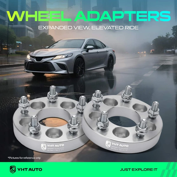 4 Pcs 1 inch Silver 5x4.5 to 5x3.94 inches Wheel Adapters M12x1.5 64.1mm for 2003-2014 Toyota Matrix
