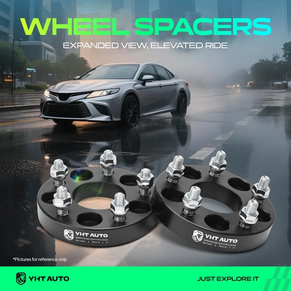 2 Pcs 1 inches Black 5x4.33 to 5x4.5 inches Wheel Adapters M12x1.5 65.1mm for 2001-2002 Saturn L100