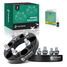 2 Pcs 1 inches Black 5x3.94 to 5x4.5 inches Wheel Adapters M12x1.5 78.1mm for 2008-2010 Scion xD