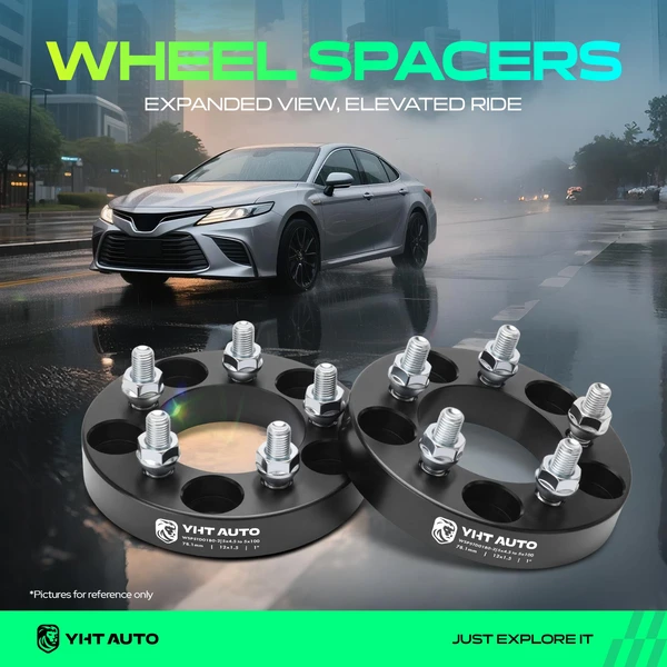 2 Pcs 1 inches Black 5x3.94 to 5x4.5 inches Wheel Adapters M12x1.5 78.1mm for 2005-2010 Scion tC