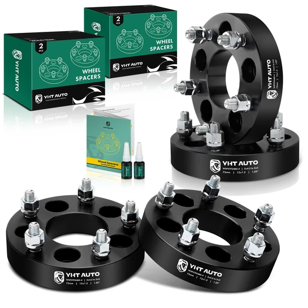 4 Pcs 1.25 inches 5 x 5 to 5 x 4.5 inches Wheel Adapters M12x1.5 73mm for 1995-2004 Honda Odyssey