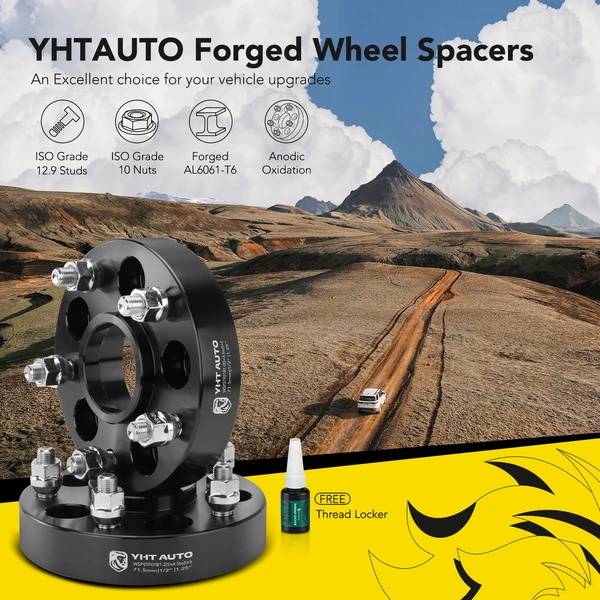 2 Pcs 1.25 inches Black 5x4.5 to 5x5 inches Wheel Adapters 0.5 inch x 20 71.5mm for 2001-2005 2007-2010 Ford Explorer Sport Trac