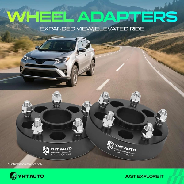 4 Pcs 1.5 inches Black 5x4.5 to 5x5 inches Wheel Adapters 0.5 inch x 20 71.5mm for 2008-2019 Ford Taurus