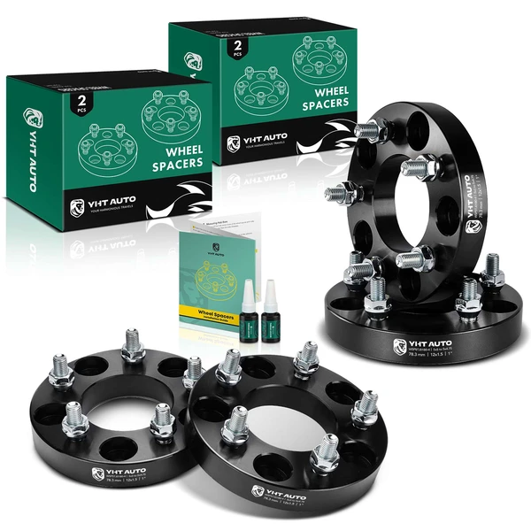 4 Pcs 1 inch Black 5x5 to 5x4.75 inches Wheel Adapters M12x1.5 78.3mm for 2004-2008 2017-2020 Chrysler Pacifica