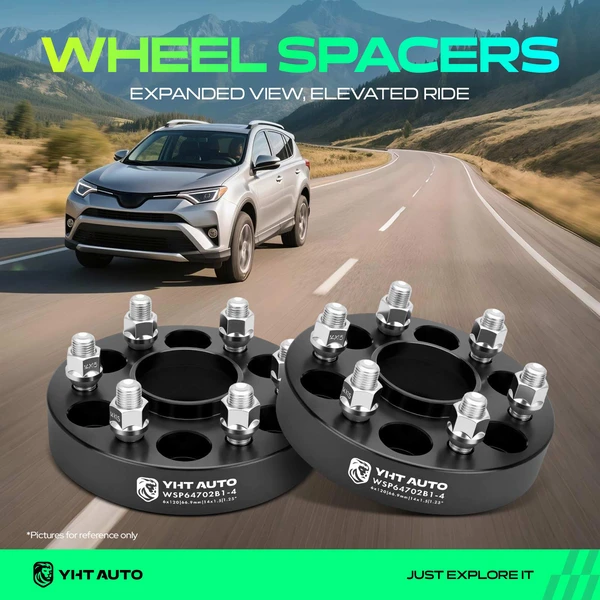 4 Pcs 1.25 inches Black 6x4.72 to 6x4.72 inches Wheel Spacers M14x1.5 66.9mm for 2019-2023 Chevrolet Blazer