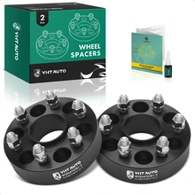 2 Pcs 1.5 inches Black 6x4.72 to 6x4.72 inches Wheel Spacers M14x1.5 66.9mm for 2017-2023 GMC Acadia