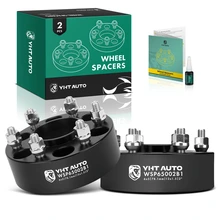 2 Pcs 2 inches Black 6x5 to 6x5 inches Wheel Spacers M12x1.5 78.1mm for 2004-2007 Buick Rainier