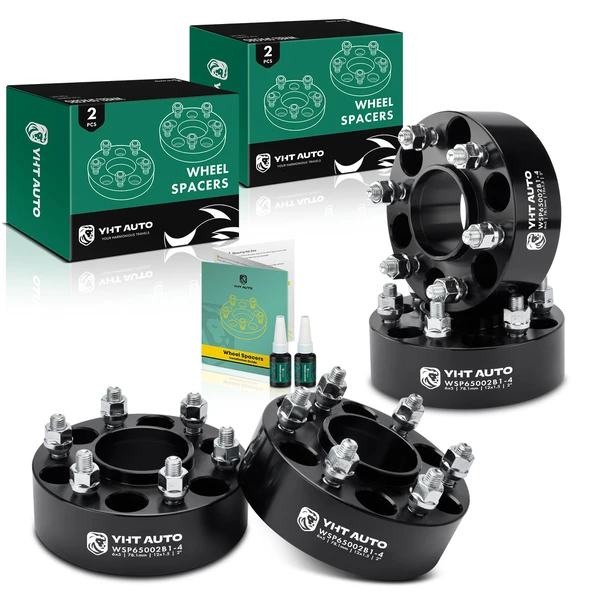 4 Pcs 2 inches Black 6x5 to 6x5 inches Wheel Spacers M12x1.5 78.1mm for 2003-2006 Chevrolet Trailblazer EXT