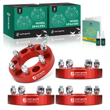 4 Pcs 1.25 inches Red 6x5.3 to 6x5.3 inches Wheel Spacers M14x2 87mm for 2003-2014 Ford Expedition