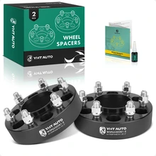 2 Pcs 1.5 inches Black 6x5.3 to 6x5.3 inches Wheel Spacers M14x1.5 87mm for 2015-2023 Lincoln Navigator