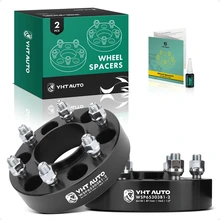 2 Pcs 1.5 inches Black 6x5.3 to 6x5.3 inches Wheel Spacers M14x2 87.1mm for 2004-2014 Ford F-150