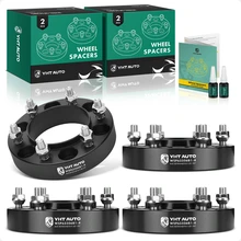 4 Pcs 1.25 inches Black 6x5.5 to 6x5.5 inches Wheel Spacers M12x1.5 106mm