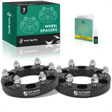 2 Pcs 1 inches Black 6x5.5 to 6x5.5 inches Wheel Spacers M12x1.25 108mm for 1986-2010 Nissan Pickup