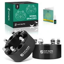 2 Pcs 3 inches Black 6x5.5 to 6x5.5 inches Wheel Spacers M14x1.5 108mm for 1988-2000 Chevrolet K2500