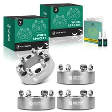 4 Pcs 2 inches Silver 6x5.5 to 6x5.5 inches Wheel Spacers M12x1.5 108mm for 2010-2022 Lexus GX460