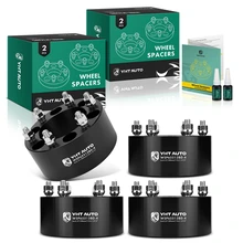 4 Pcs 3 inches Black 6x5.5 to 6x5.5 inches Wheel Spacers M12x1.5 108mm for 1997-2005 Chevrolet LUV