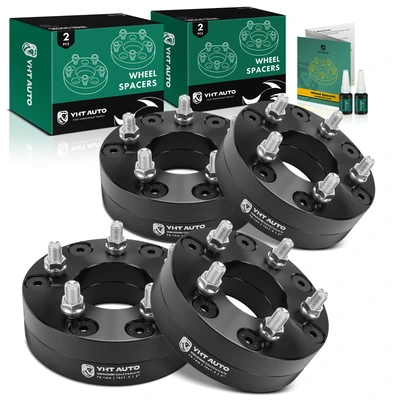 4 Pcs 6 x 5.5" to 5 x 4.75" Wheel Adapters 14x1.5" 78.1 mm 2" for 2019-2025 Ram 1500