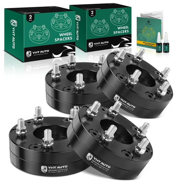 4 Pcs 6x5.5 inch to 5x5 inch Wheel Adapters 14x1.5 inch 78.1mm 2 inch for Chevrolet Cadillac GMC