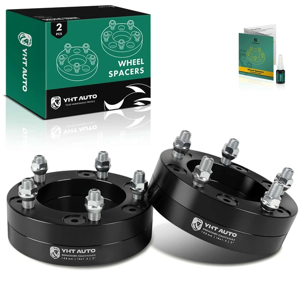 2 Pcs 6x5.5" to 5x5.5" Wheel Adapters 14x1.5" 108mm 2" for 1988-2000 Chevrolet K2500