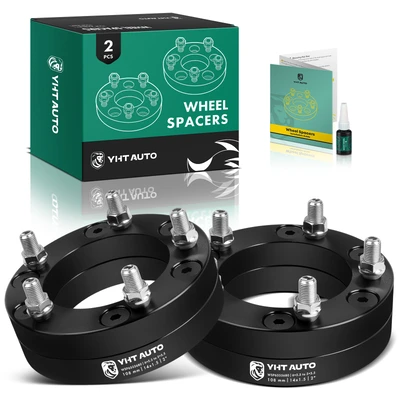 2 Pcs 6x5.5" to 5x5.5" Wheel Adapters 14x1.5" 108mm 2"