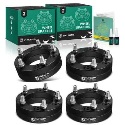 4 Pcs 6x5.5 to 5x5.5 Wheel Adapter M14x1.5 108mm 2 inch for 2003-2014 GMC Savana 1500