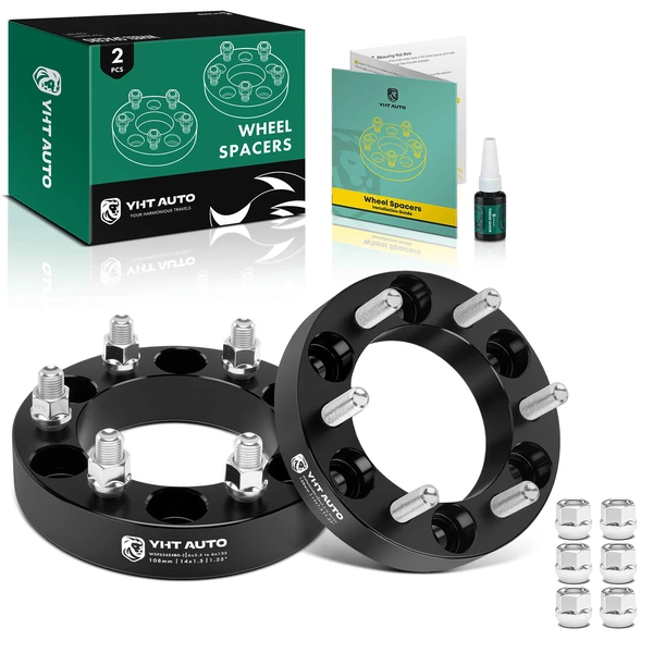 2 Pcs 6x5.5 to 6x5.31 inches Wheel Adapters 14x1.5 108mm 1.25 inches for 1999-2000 2002-2021 Cadillac Escalade