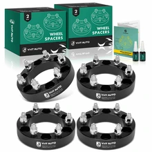 4 Pcs 6 x 5.5 inch to 6 x 5.31 inch Wheel Adapters 14x1.5 108mm 1.25 inch for 2015-2021 GMC Yukon XL