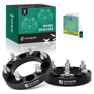 2 Pcs 6 x 5.5 inch to 6 x 135mm Wheel Adapters 14x1.5 inch 108 mm 1 inch