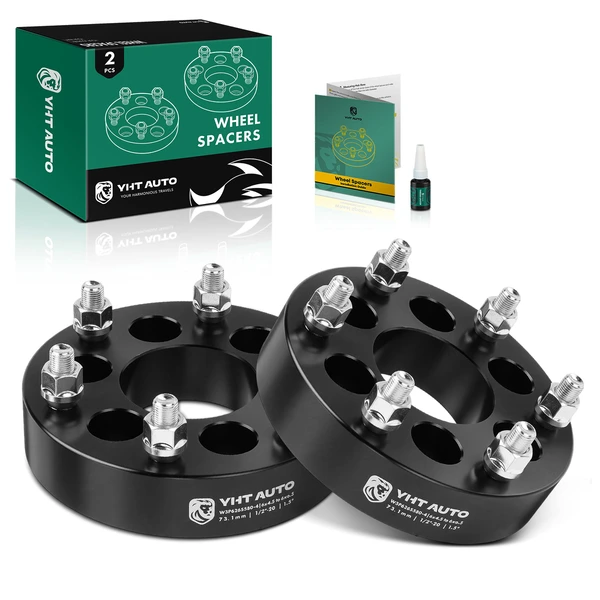 2 Pcs 6x4.5 inch to 6x5.5 inch Wheel Adapters 1/2 inch-20 73.1 mm 1.5 inch for 1998-2003 Dodge Durango