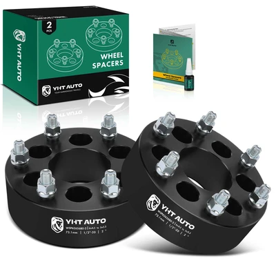 2 Pcs 6x4.5 inch to 6x5.5 inch Wheel Adapters 1/2 inch-20 73.1 mm 2 inch