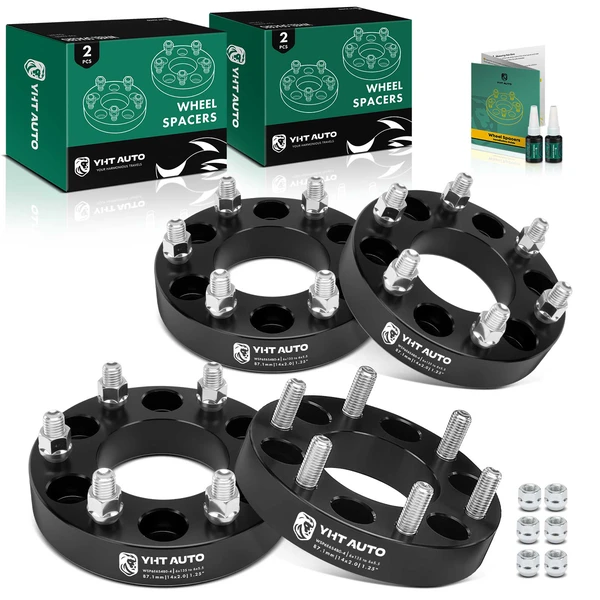 4 Pcs 6x135mm to 6x5.5 inch Wheel Adapter 14x2.0 inch 87.1mm 2 inch for 2004-2014 Ford F-150