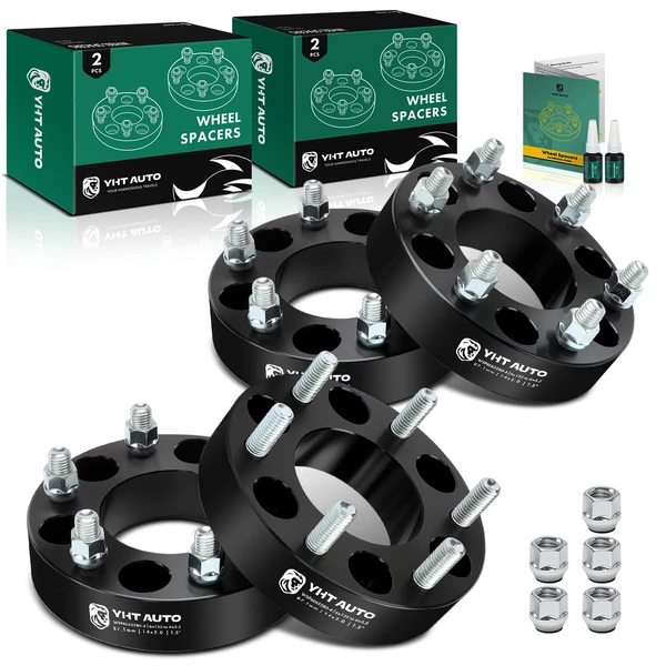 4 Pcs 6x135 to 6x5.5 Wheel Adapter 14x2.0 inch 87.1mm 1.5 inch for Ford F-150 Lincoln 6-Lug