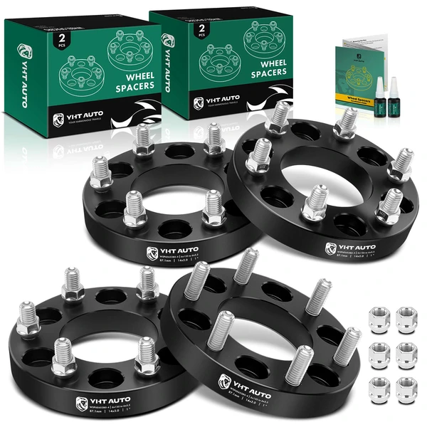 4 Pcs 6x135 to 6x5.5 Wheel Adapters 14x2.0 inch 87.1mm 1 inch for 2004-2014 Ford F-150