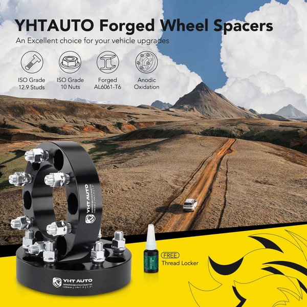 2 Pcs 1.5 inches Black 6x5.3 to 6x5.5 inches Wheel Adapters M14x1.5 108mm for 1999-2008 2010 GMC Sierra 1500