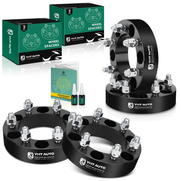 4 Pcs 1.5 inches Black 6x5.3 to 6x5.5 inches Wheel Adapters M14x1.5 108mm for 2000 2003-2005 Chevrolet Astro