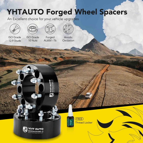 2 Pcs 3 inches Black 8x6.5 to 8x6.5 inches Wheel Spacers M14x1.5 126.15mm for 1988-1998 GMC C3500