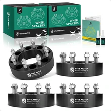 4 Pcs 2 inches Black 8x6.5 to 8x6.5 inches Wheel Spacers 0.5625 Inches 121mm for 1994-2010 Dodge Ram 2500