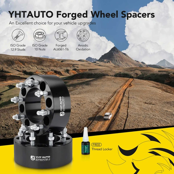 4 Pcs 3 inches Black 8x6.5 to 8x6.5 inches Wheel Spacers 0.5625 inch 125mm for 2011-2014 Ram 2500