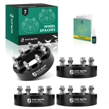 4 Pcs 2 inches Black 8x6.5 to 8x6.5 inches Wheel Spacers 0.5625 inch 126.15mm