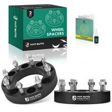2 Pcs 1.5 inches Black 8x6.69 to 8x6.69 inches Wheel Spacers M14x1.5 125mm for 2003-2022 Ford F-250 Super Duty
