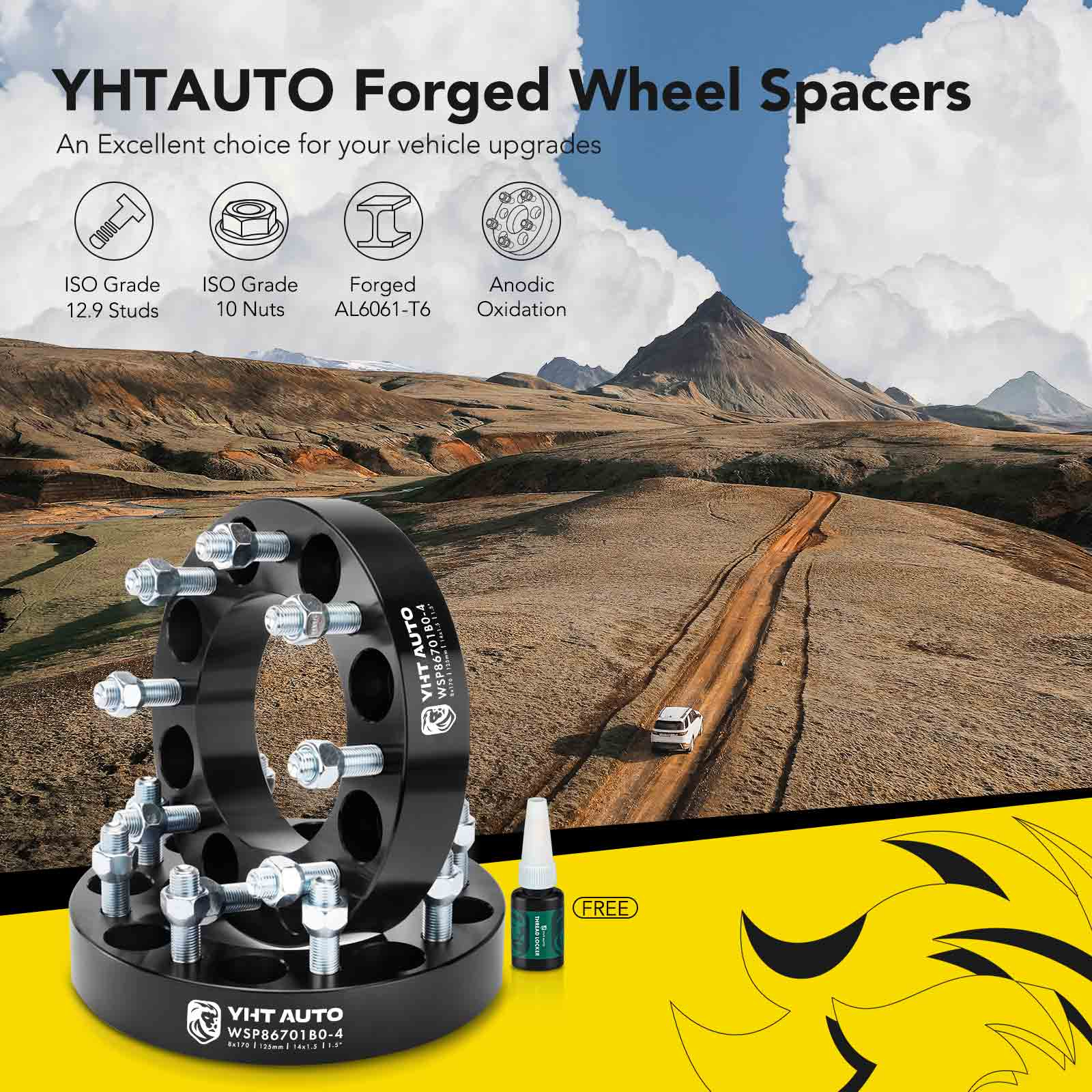 Wheel Spacers 2 Stuks 8 Lug Pak Voor Ford Voor F250 Voor