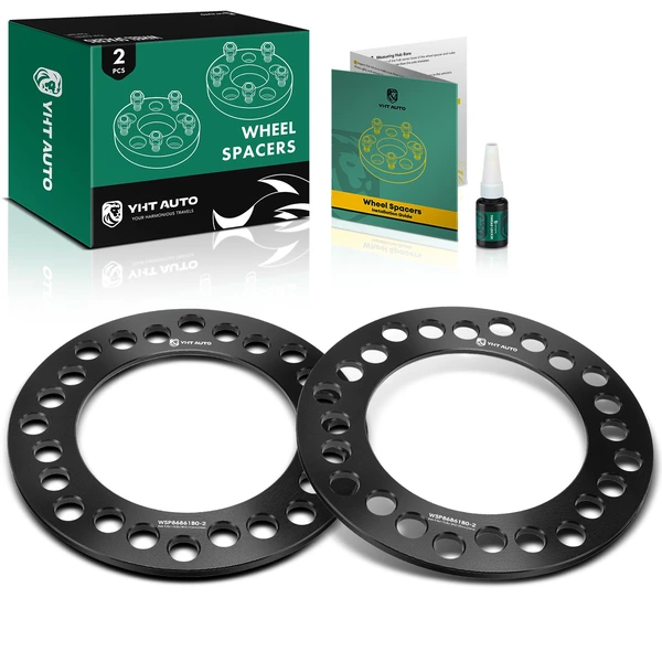 2 Pcs 8x6.5 8x170 8x180 Wheel Spacer 130mm 6mm for Chevy Silverado 3500 GMC 8-Lug