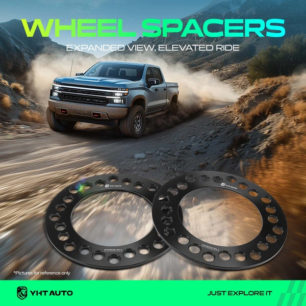 2 Pcs 8x6.5 8x170 8x180 Wheel Spacer 130mm 6mm for 1988-1998 GMC C3500