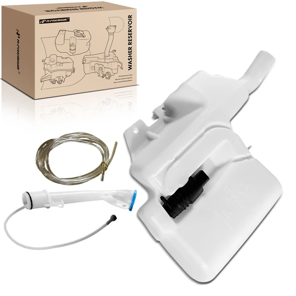 Windshield Washer Reservoir with Pump Cap Filler Neck for Acura TL 2009-2014 Sedan