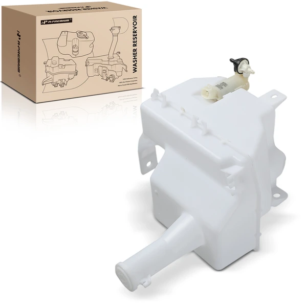 Windshield Washer Reservoir with Pump & Bracket for 2014-2015 2017-2024 Mitsubishi Mirage