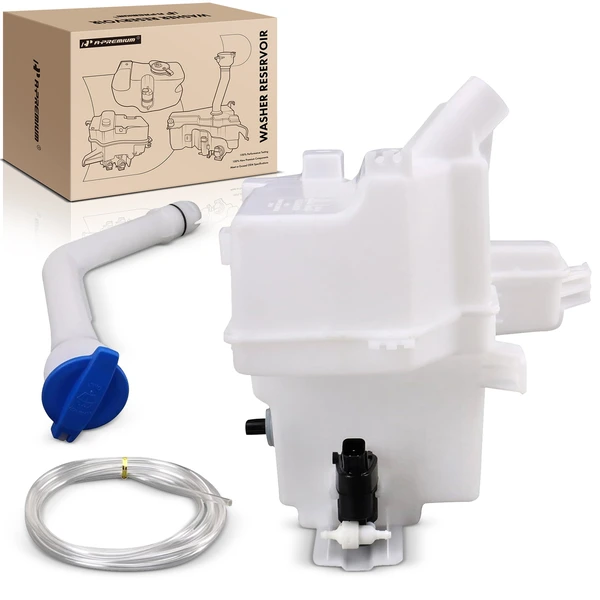 Windshield Washer Reservoir with Inlet & Cap & Pump & Sensor for Kia Sorento 2021-2024