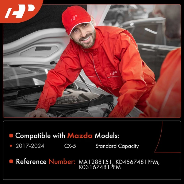 Windshield Washer Reservoir with Pump & Cap & Bracketfor Mazda CX-5 2017-2024 DOHC