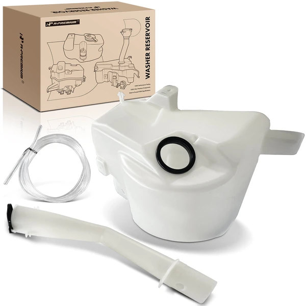 Windshield Washer Reservoir with Cap & Pump & Sensor for Toyota Tundra 00-06